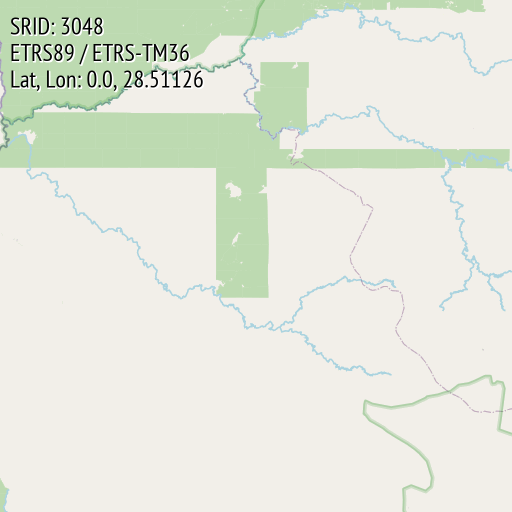 ETRS89 / ETRS-TM36 (SRID: 3048, Lat, Lon: 0.0, 28.51126)