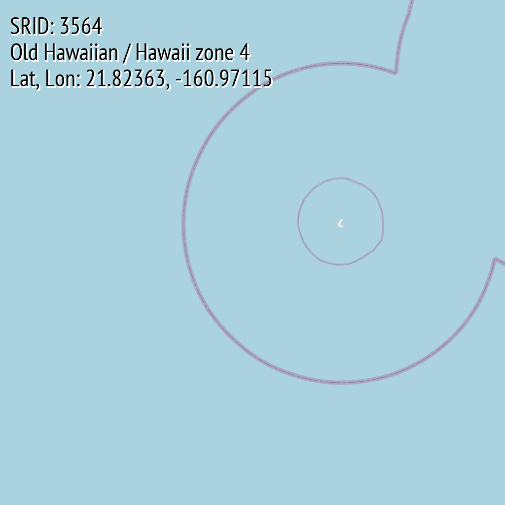 Old Hawaiian / Hawaii zone 4 (SRID: 3564, Lat, Lon: 21.82363, -160.97115)