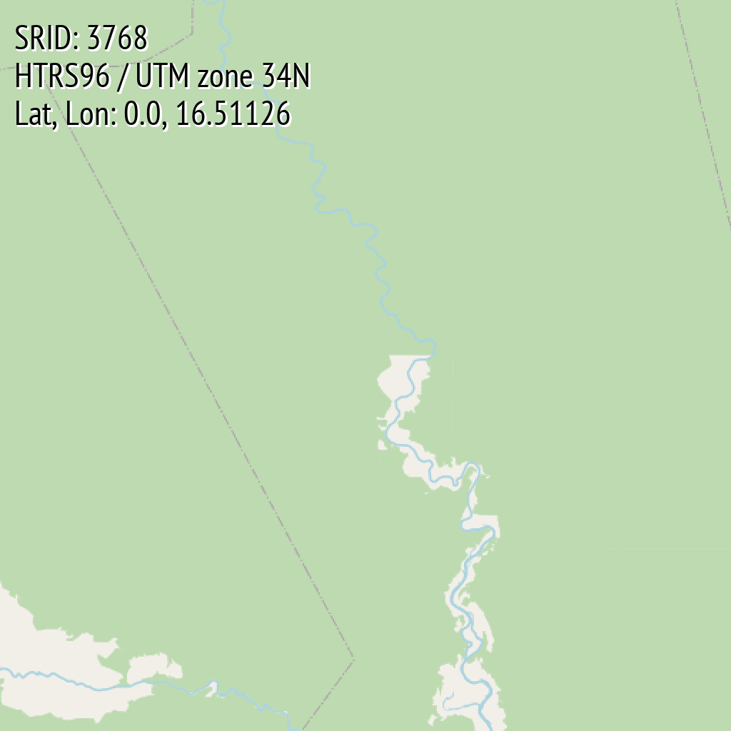 HTRS96 / UTM zone 34N (SRID: 3768, Lat, Lon: 0.0, 16.51126)